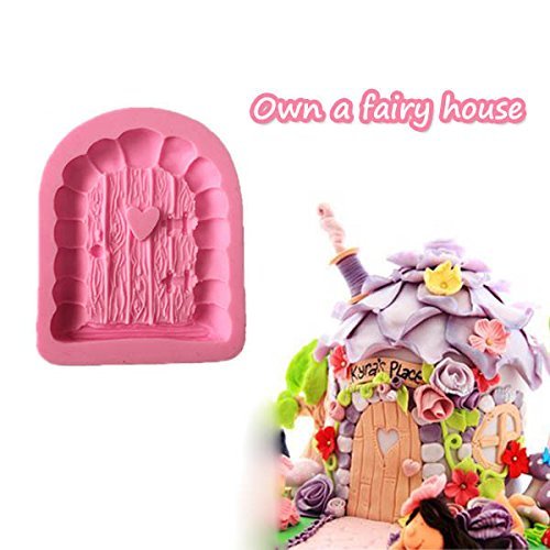 "Fairy House Stone Door Silicone Mold Fondant Cake Decorating Mould" shopping