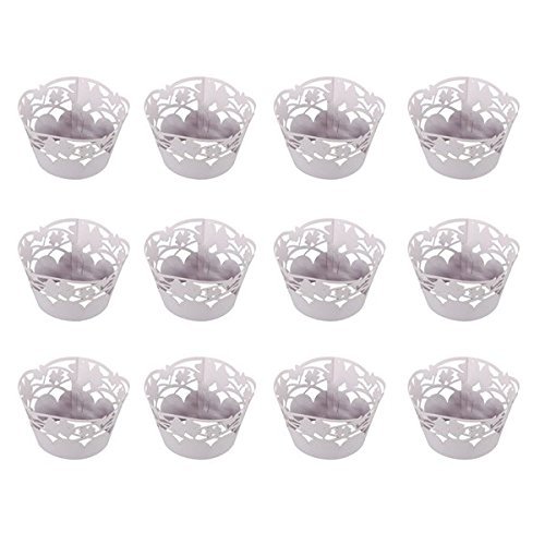 Gacube 12 x Cupcake Cake Paper Case Wrapper Wedding Decoration Favor N2