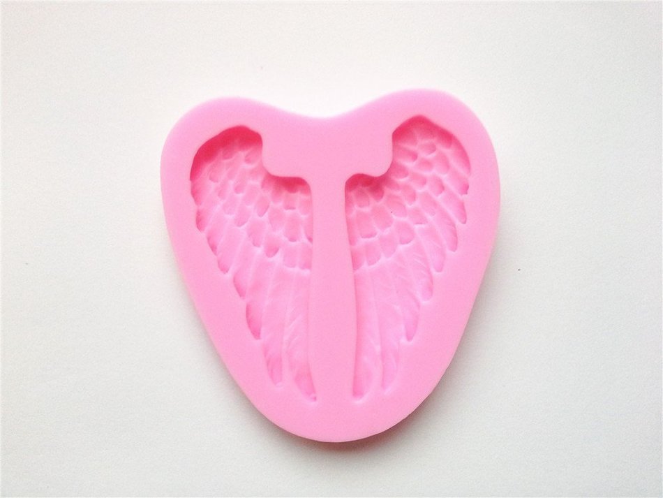 Wocuz W0202 Silicone Angel Wing Fondant Silicone Sugar Craft Molds DIY Cake Decorating