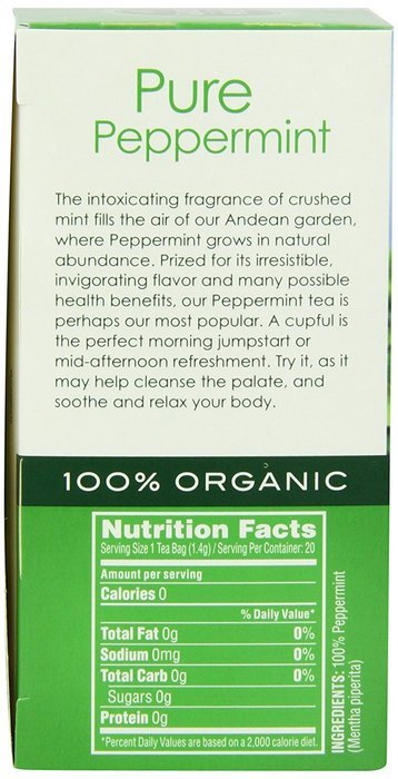 Garden of the Andes 100% Organic Herbal Tea, Rosehip and Hibiscus, 20-Count N28