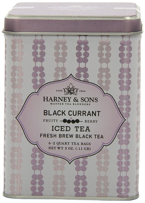 Harney & Sons Black Iced Tea, Black Currant, 6 Tea Bags N5