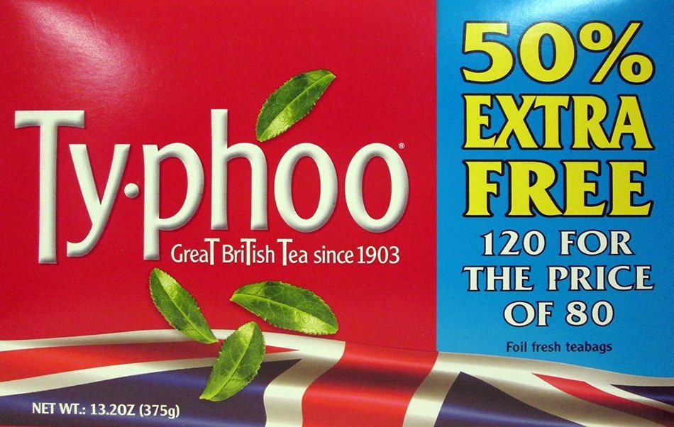 Typhoo British Tea Bonus Pack with 120 Bags!