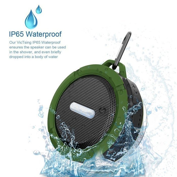 Bluetooth Speaker, BeiLan Wireless Portable Bluetooth 3.0 Waterproof Outdoor Shower Speaker with 5W Speaker Suction...