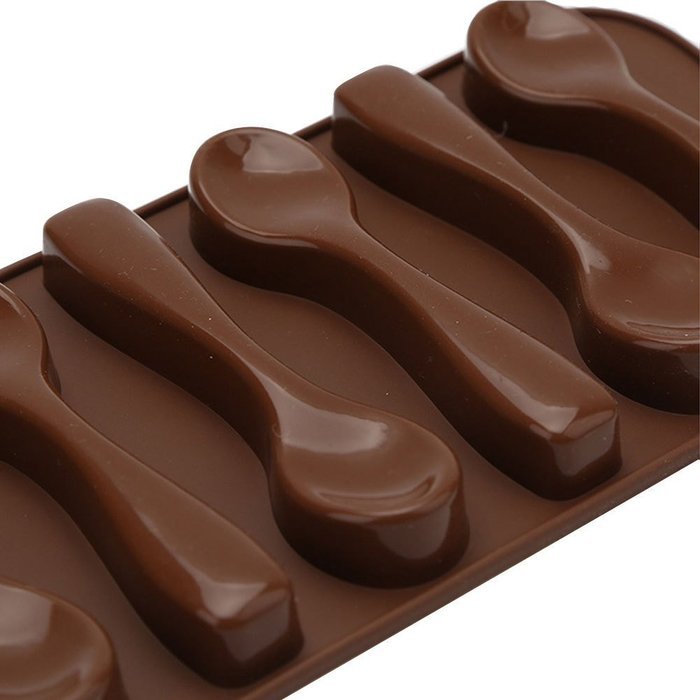 BleuMoo Silicone Spoon Baking Mold Chocolate Biscuit Candy Jelly Mold Baking Kitchenware N7