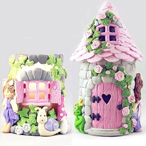 "Fairy House Stone Door Silicone Mold Fondant Cake Decorating Mould" shopping N3