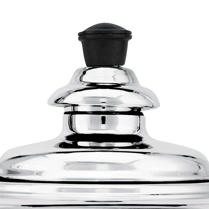 Simplex Teakettles Solid Mirror Whistling Kettle with Brass Fixings, Chrome