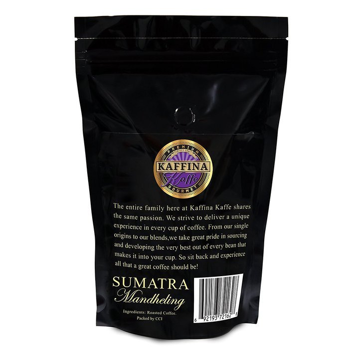 Kaffina Kaffe Premium Gourmet Ground Coffee - Single Origin - Medium Roasted Brazil Santos Coffee N15