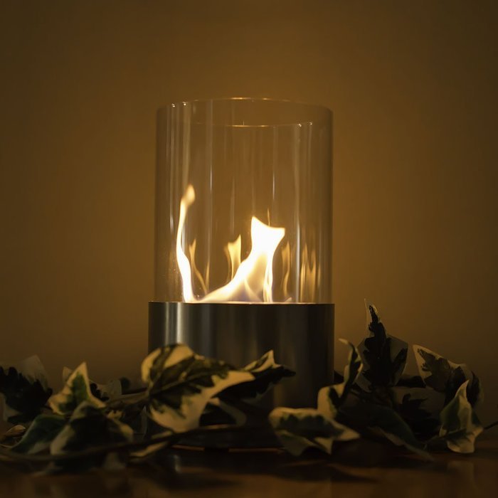 Sunnydaze Fiammata Ventless Tabletop Bio Ethanol Fireplace, Black N3