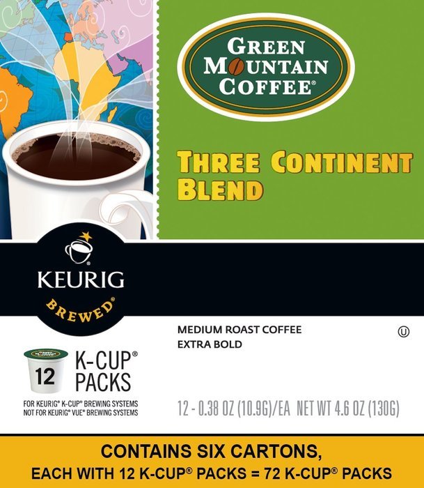 Green Mountain Coffee Breakfast Blend, Keurig K-Cups, 72 Count N76