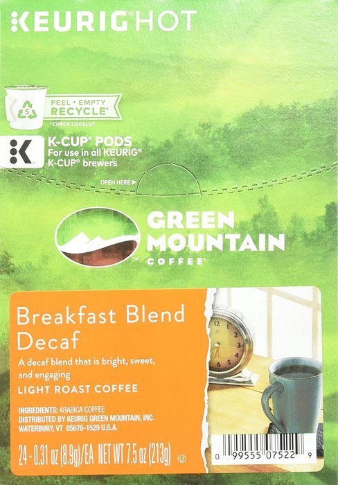 Green Mountain Coffee Breakfast Blend, Keurig K-Cups, 72 Count N83