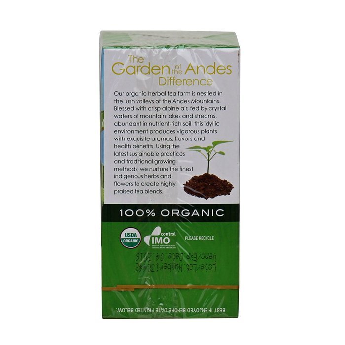 Garden of the Andes 100% Organic Herbal Tea, Rosehip and Hibiscus, 20-Count N48