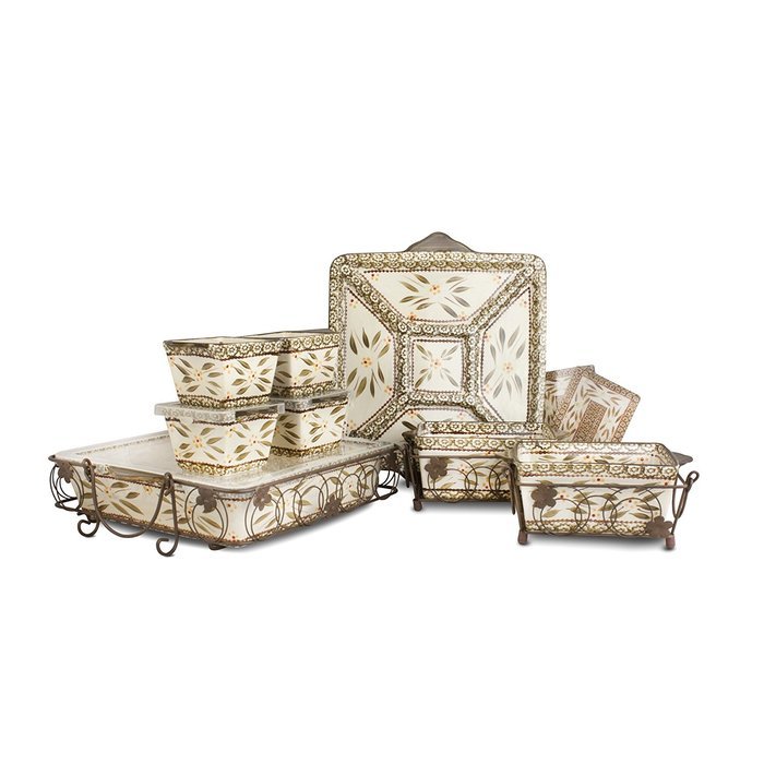 Temp-tations Old World 13-pc Everyday Oven-to-Table Set in Black N13