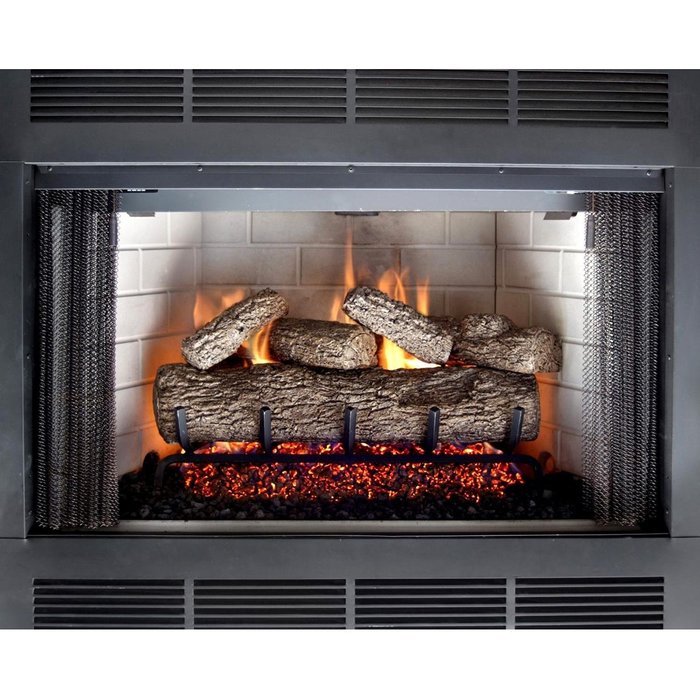 Peterson Real Fyre 24-inch Live Oak Log Set With Vented Burner, Match Lit (Natural Gas Only)