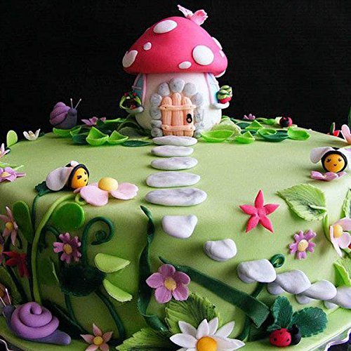 "Fairy House Stone Door Silicone Mold Fondant Cake Decorating Mould" shopping N4