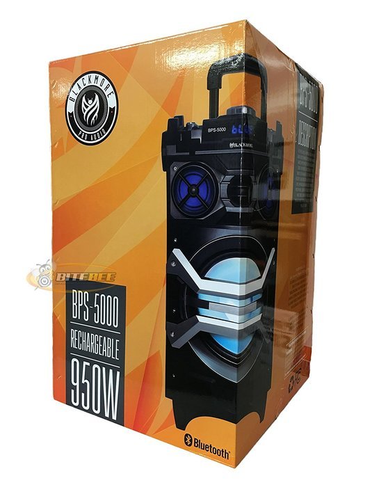 Blackmore BPS-5000 8" Rechargeable Speaker w/Bluetooth/FM/USB/TF/AUX-In/Mic/Remote