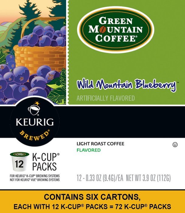 Green Mountain Coffee Breakfast Blend, Keurig K-Cups, 72 Count N103