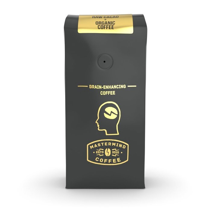 Cacao Bliss Brain Enhancing Nootropic Coffee, 100% Ground Organic Coffee Blended with Raw Cacao (Chocolate) for...