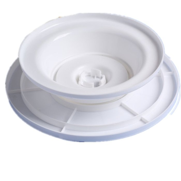 Lariy Safe Plastic Turntable Cake Decorating Rotating Kitchen Display Stand Cake Pan N2