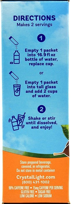 Crystal Light On The Go Peach Iced Tea, 10-Packet Box (Pack of 10) N3