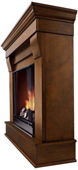 Real Flame Chateau Ventless Gel Fireplace - Espresso N4