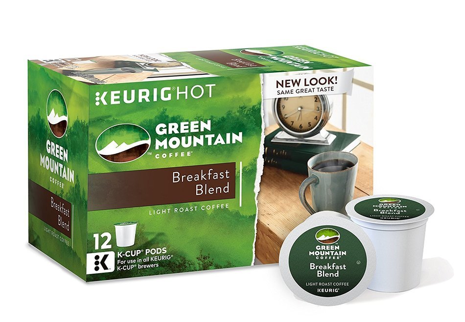 Green Mountain Coffee Breakfast Blend, Keurig K-Cups, 72 Count N119