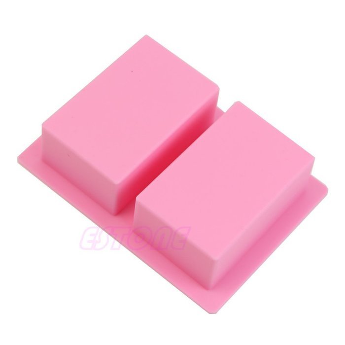 MEXUD-Silicone Soap Cake Mould Fondant Chocolate Soap Mould For Ice Cube Candy Chocolate Cake Cookie (Double -... N17