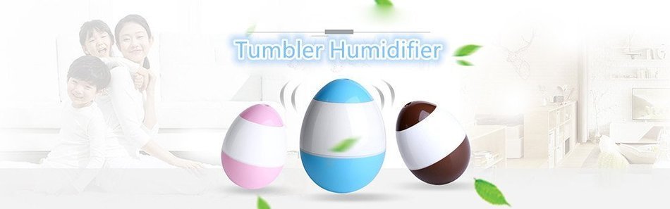 BonNoces USB Tumbler Humidifier Cool Mist Whisper-quiet Operation for Home Bedroom Office Caf&eacute; Shop School Yoga...