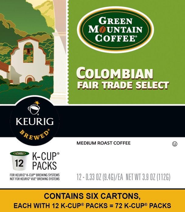 Green Mountain Coffee Breakfast Blend, Keurig K-Cups, 72 Count N134