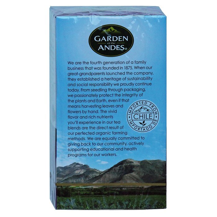 Garden of the Andes 100% Organic Herbal Tea, Rosehip and Hibiscus, 20-Count N60