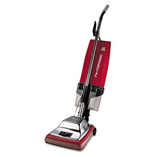 Electrolux Sanitaire - Upright Vacuum with EZ Kleen Dust Cup, 7 Amp, 12" Path, Red/Steel 887 (DMi EA