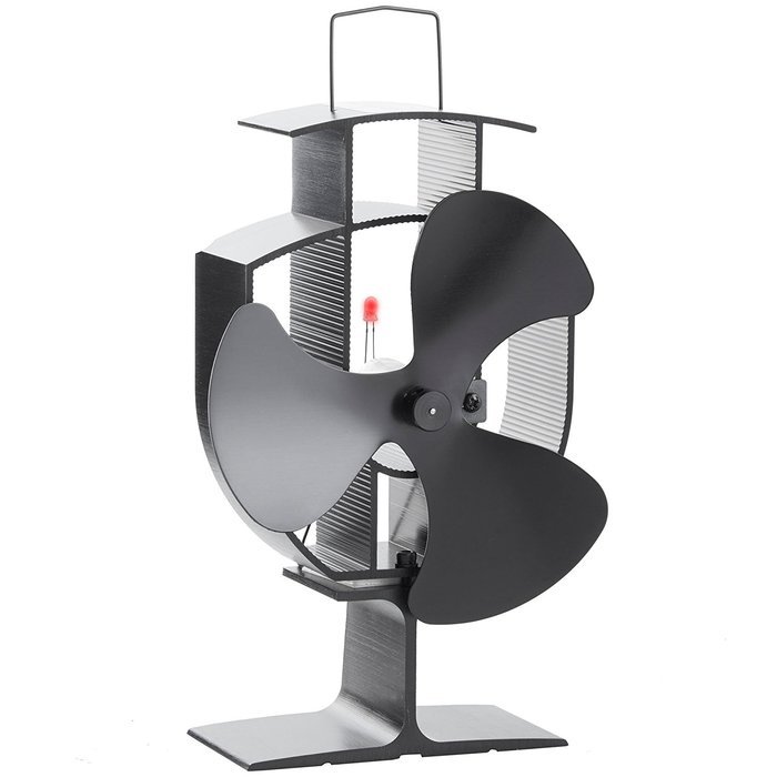 VonHaus Wood Stove Eco Fan - Heat Powered Ultra Quiet Triple Blade Fireplace Blower Fan for Efficient Heat Distribution... N3