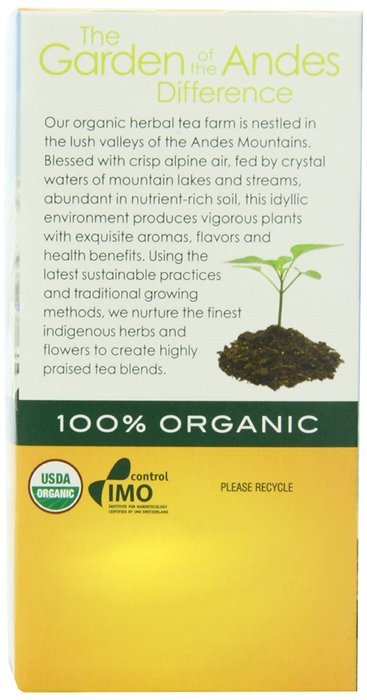 Garden of the Andes 100% Organic Herbal Tea, Rosehip and Hibiscus, 20-Count N71