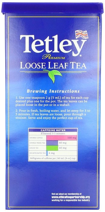 Tetley Premium Loose Leaf Tea, 31.75 Ounce N4