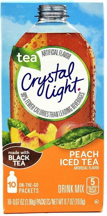 Crystal Light On The Go Peach Iced Tea, 10-Packet Box (Pack of 10) N5