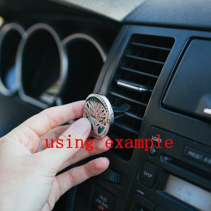 Car Air Freshener Add Essential Oils to Our Aromatherapy Diffuser 316L Stainless Steel Gift Locket With Vent Clip N6
