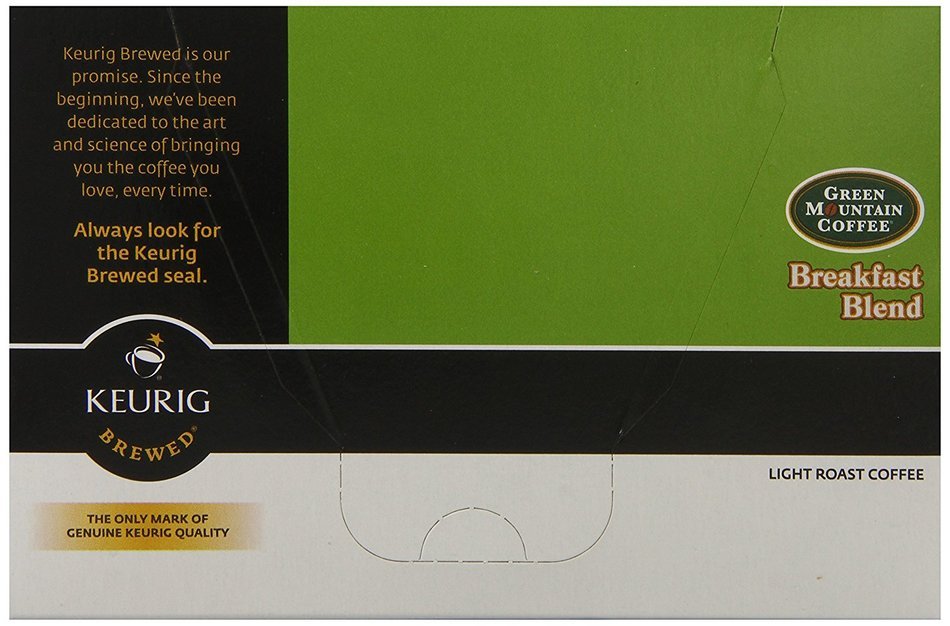 Green Mountain Coffee Breakfast Blend, Keurig K-Cups, 72 Count N181