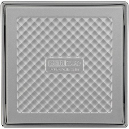 Cake Boss Professional Nonstick Bakeware 3-Piece Square Cake Pan Set, Silver