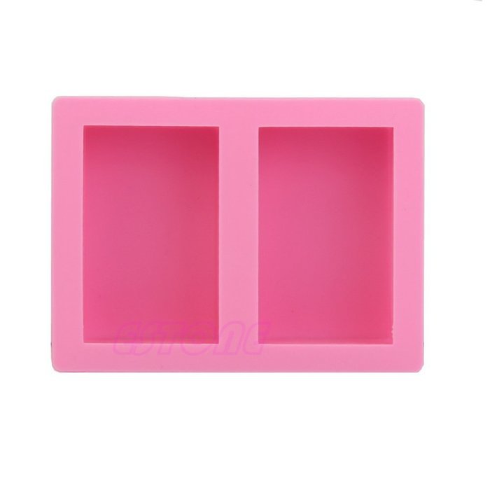 MEXUD-Silicone Soap Cake Mould Fondant Chocolate Soap Mould For Ice Cube Candy Chocolate Cake Cookie (Double -... N32