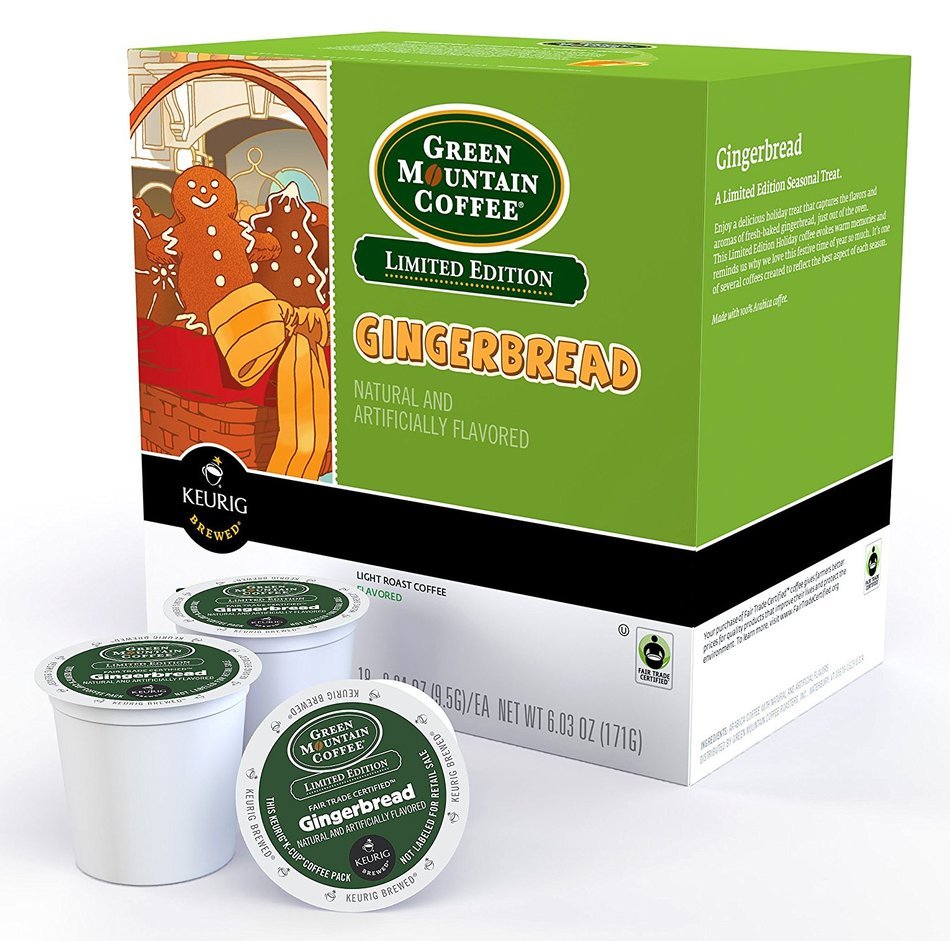 Keurig K-Cups Green Mountain Coffee Gingerbread
