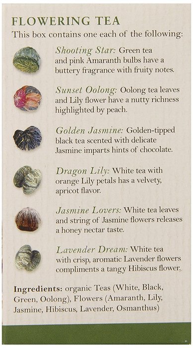 Numi Organic Tea Enchanted Blossoms Refill, Flowering Tea Variety Pack, 1.41 Ounce N2