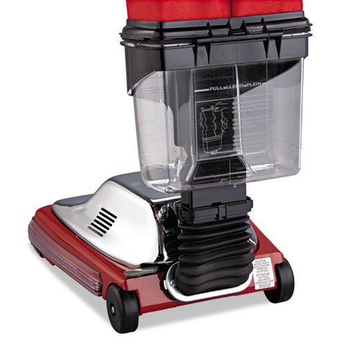 Electrolux Sanitaire - Upright Vacuum with EZ Kleen Dust Cup, 7 Amp, 12" Path, Red/Steel 887 (DMi EA N2