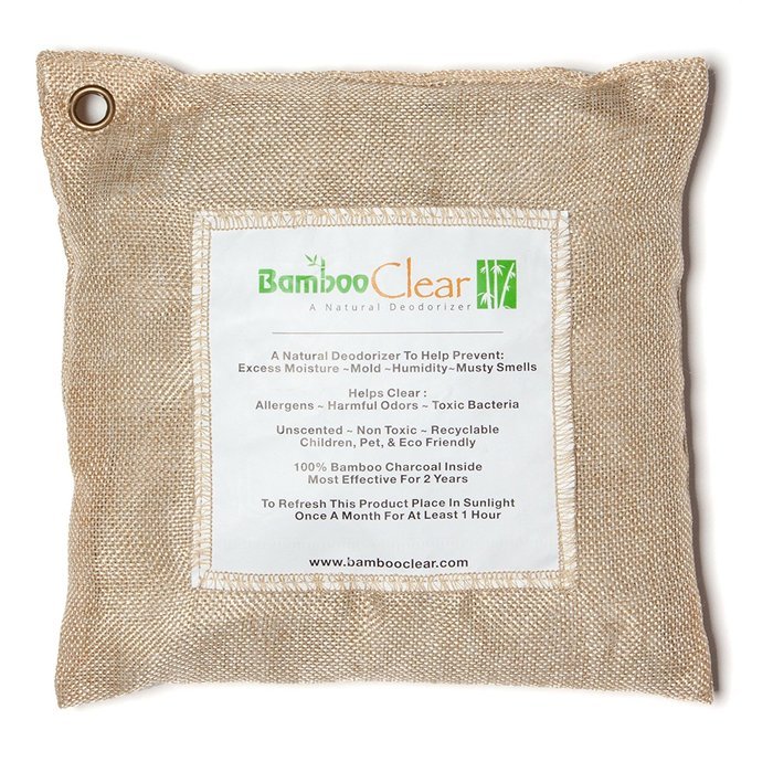 Bamboo Clear: Premium Activated Charcoal Air Purifying Bag - Natural Way to Remove Odors, Bacteria and Allergens...
