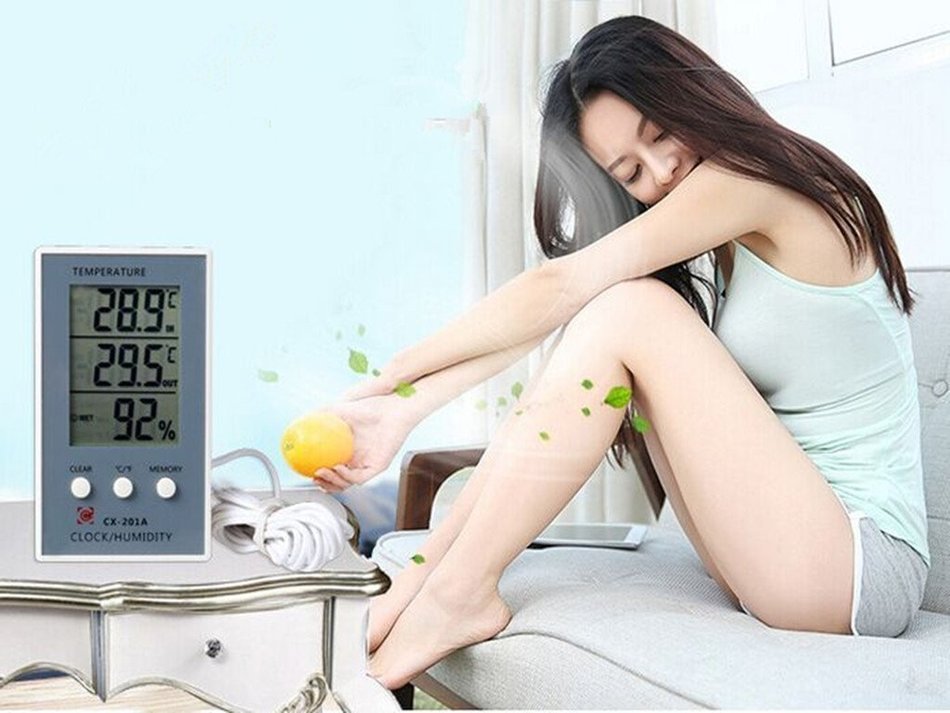 Humidity Meters,Indoor Hygrometer Thermometer for Baby Room Temperature Humidity Moisture Monitor N4