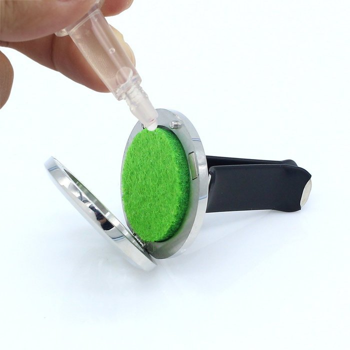 Car Air Freshener Add Essential Oils to Our Aromatherapy Diffuser 316L Stainless Steel Gift Locket With Vent Clip N11