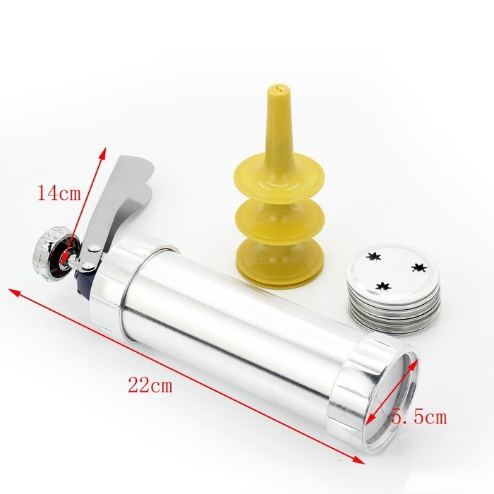 DUFUSTORE Cake Cookie Biscuit Press Pump Machine Maker Decorating Cutter Mold Tool