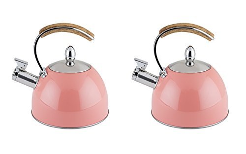 Presley Tea Kettle in Peach, Set of 2 N9
