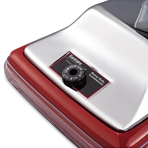 Electrolux Sanitaire - Upright Vacuum with EZ Kleen Dust Cup, 7 Amp, 12" Path, Red/Steel 887 (DMi EA N4
