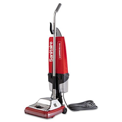 Electrolux Sanitaire - Upright Vacuum with EZ Kleen Dust Cup, 7 Amp, 12" Path, Red/Steel 887 (DMi EA N5