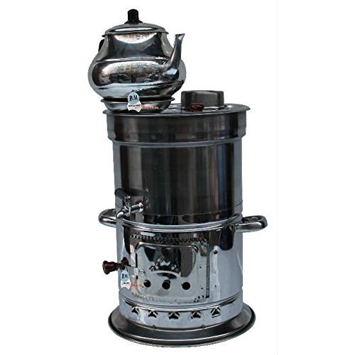 Antique Vintage Russian Turkish Samovar Urn Reproduction + Teapot Samowar Самовар
