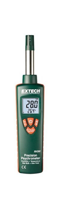 Extech RH390 Precision Dual Display Hygro Thermometer Psychrometer